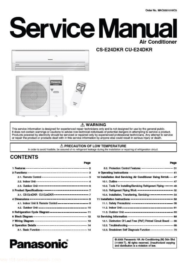 CS-E24DKR, CU-E24DKR